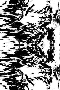 Çizik ve çiziklerle dolu siyah beyaz bir arka plan. Soyut vektör illüstrasyonu. 