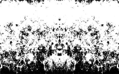 Çizik ve çiziklerle dolu siyah beyaz bir arka plan. Soyut vektör illüstrasyonu. 