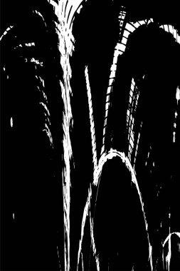 Çizik ve çiziklerle dolu siyah beyaz bir arka plan. Soyut vektör illüstrasyonu. 