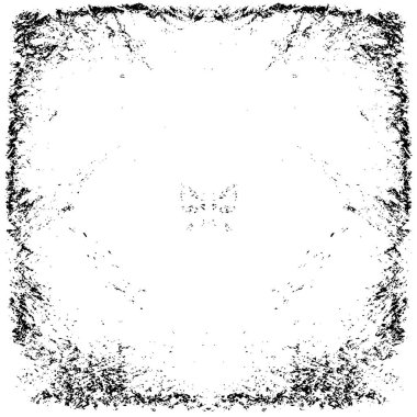 Çizik ve çiziklerle dolu siyah beyaz bir arka plan. Soyut vektör illüstrasyonu. 