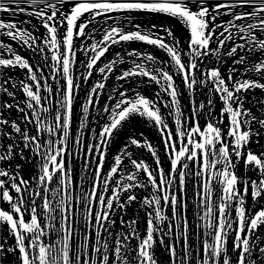 Çizik ve çiziklerle dolu siyah beyaz bir arka plan. Soyut vektör illüstrasyonu. 