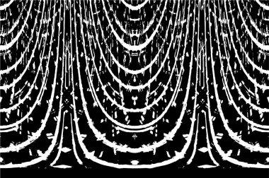 Çizik ve çiziklerle dolu siyah beyaz bir arka plan. Soyut vektör illüstrasyonu. 