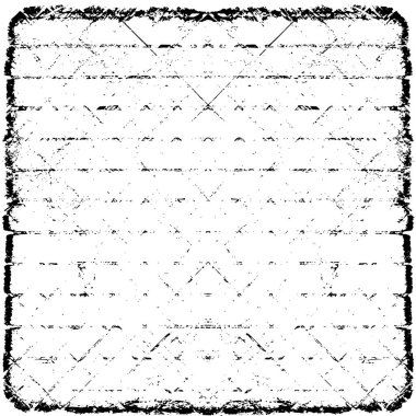 Çizik ve çiziklerle dolu siyah beyaz bir arka plan. Soyut vektör illüstrasyonu. 