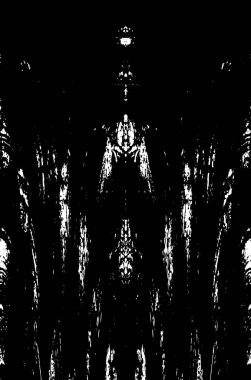 Çizik ve çiziklerle dolu siyah beyaz bir arka plan. Soyut vektör illüstrasyonu. 