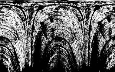 Çizik ve çiziklerle dolu siyah beyaz bir arka plan. Soyut vektör illüstrasyonu. 