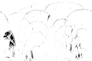 Çizik ve çiziklerle dolu siyah beyaz bir arka plan. Soyut vektör illüstrasyonu. 