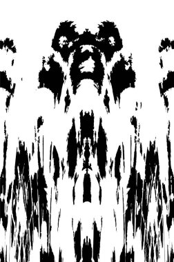 Çizik ve çiziklerle dolu siyah beyaz bir arka plan. Soyut vektör illüstrasyonu. 