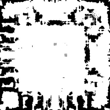 Çizik ve çiziklerle dolu siyah beyaz bir arka plan. Soyut vektör illüstrasyonu. 