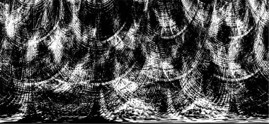 Çizik ve çiziklerle dolu siyah beyaz bir arka plan. Soyut vektör illüstrasyonu. 