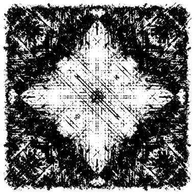 Çizik ve çiziklerle dolu siyah beyaz bir arka plan. Soyut vektör illüstrasyonu. 