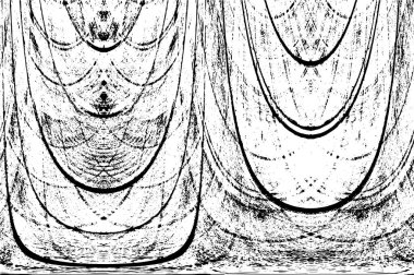 Çizik ve çiziklerle dolu siyah beyaz bir arka plan. Soyut vektör illüstrasyonu. 