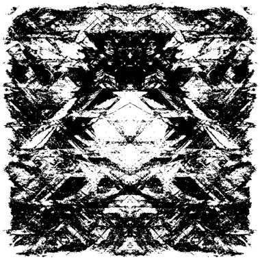 Çizik ve çiziklerle dolu siyah beyaz bir arka plan. Soyut vektör illüstrasyonu. 