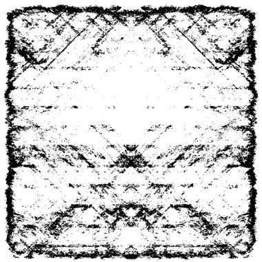 Çizik ve çiziklerle dolu siyah beyaz bir arka plan. Soyut vektör illüstrasyonu. 