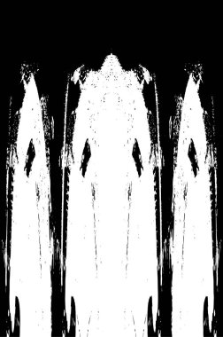 Çizik ve çiziklerle dolu siyah beyaz bir arka plan. Soyut vektör illüstrasyonu. 