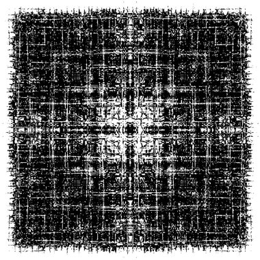 Çizik ve çiziklerle dolu siyah beyaz bir arka plan. Soyut vektör illüstrasyonu. 