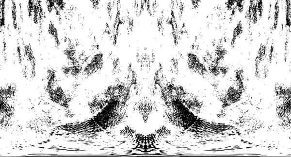 Grunge dikey olarak simetrik siyah beyaz doku. Tek renkli yıpranmış kaplama deseni. 