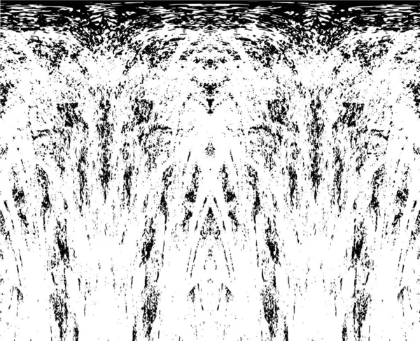 Grunge dikey olarak simetrik siyah beyaz doku. Tek renkli yıpranmış kaplama deseni. 