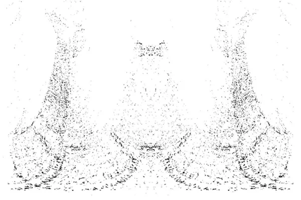 Grunge dikey olarak simetrik siyah beyaz doku. Tek renkli yıpranmış kaplama deseni. 