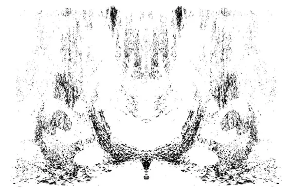 Grunge dikey olarak simetrik siyah beyaz doku. Tek renkli yıpranmış kaplama deseni. 