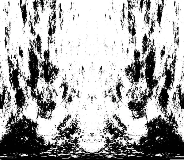 Grunge dikey olarak simetrik siyah beyaz doku. Tek renkli yıpranmış kaplama deseni. 