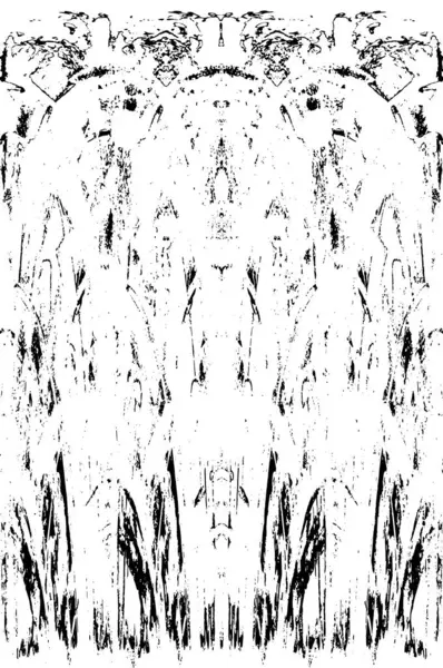 Grunge dikey olarak simetrik siyah beyaz doku. Tek renkli yıpranmış kaplama deseni. 