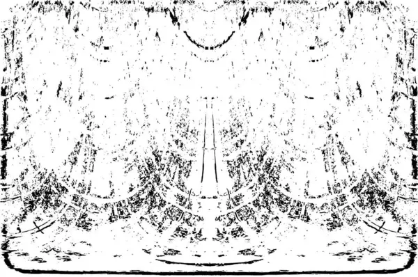 Grunge dikey olarak simetrik siyah beyaz doku. Tek renkli yıpranmış kaplama deseni. 