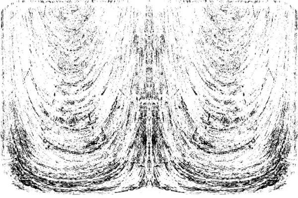 Grunge dikey olarak simetrik siyah beyaz doku. Tek renkli yıpranmış kaplama deseni. 