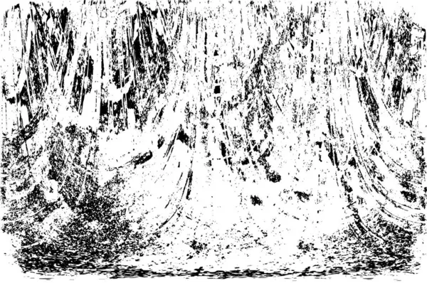 Grunge Siyah ve Beyaz Şehir Vektör Doku Şablonu. Çatlakların, lekelerin, çiplerin, çizgilerin koyu arkaplanı.