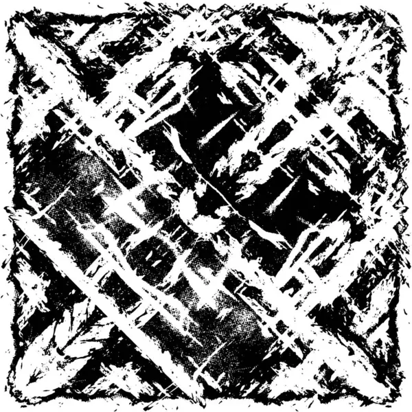 Grunge Siyah ve Beyaz Şehir Vektör Doku Şablonu. Çatlakların, lekelerin, çiplerin, çizgilerin koyu arkaplanı.