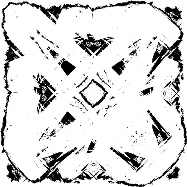 Grunge Siyah ve Beyaz Şehir Vektör Doku Şablonu. Çatlakların, lekelerin, çiplerin, çizgilerin koyu arkaplanı.