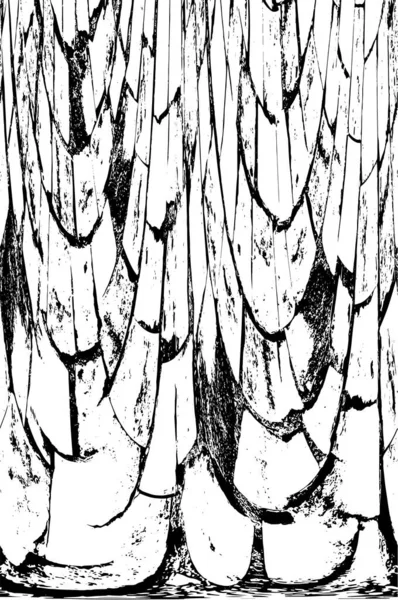 Grunge Siyah ve Beyaz Şehir Vektör Doku Şablonu. Çatlakların, lekelerin, çiplerin, çizgilerin koyu arkaplanı.