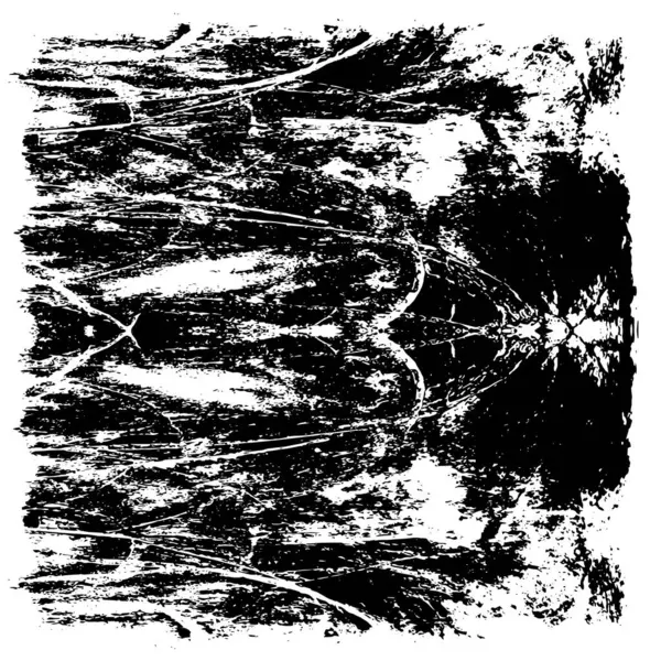 Grunge Siyah ve Beyaz Şehir Vektör Doku Şablonu. Çatlakların, lekelerin, çiplerin, çizgilerin koyu arkaplanı.