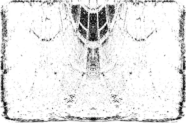 Grunge dikey olarak simetrik siyah beyaz doku. Tek renkli yıpranmış kaplama deseni. 