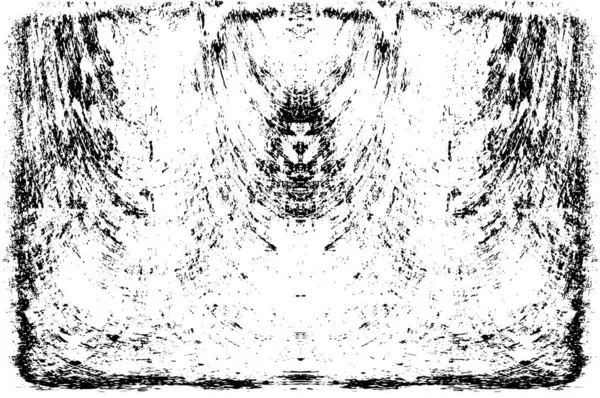 Grunge dikey olarak simetrik siyah beyaz doku. Tek renkli yıpranmış kaplama deseni. 