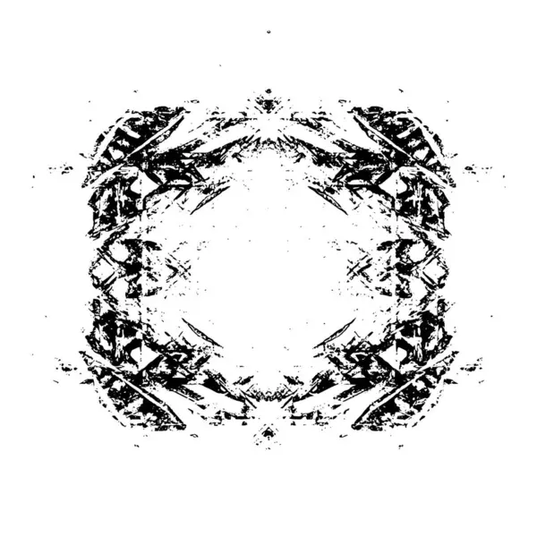 Fondo Texturizado Abstracto Ornamental Blanco Negro — Vector de stock