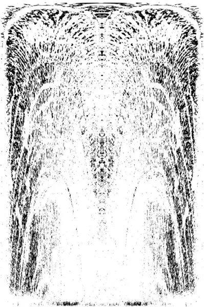 Grunge dikey olarak simetrik siyah beyaz doku. Tek renkli yıpranmış kaplama deseni. 