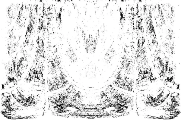 Grunge dikey olarak simetrik siyah beyaz doku. Tek renkli yıpranmış kaplama deseni. 