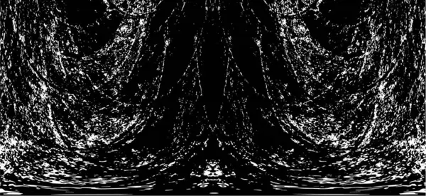 Grunge dikey olarak simetrik siyah beyaz doku. Tek renkli yıpranmış kaplama deseni. 