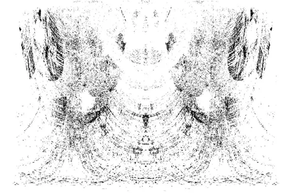 Grunge dikey olarak simetrik siyah beyaz doku. Tek renkli yıpranmış kaplama deseni. 