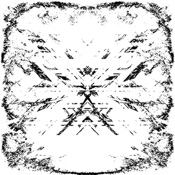 siyah ve beyaz grunge kirli vintage monokrom çizimi