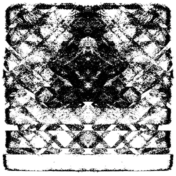 Siyah beyaz dokuda sıkıntılı arkaplan, soyut vektör çizimi