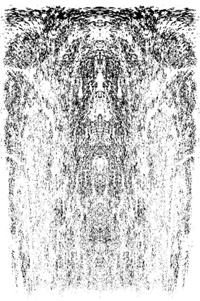 Grunge dikey olarak simetrik siyah beyaz doku. Tek renkli yıpranmış kaplama deseni. 