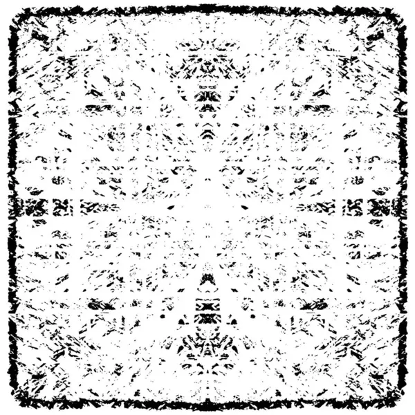 Siyah beyaz dokuda sıkıntılı arkaplan, soyut vektör çizimi