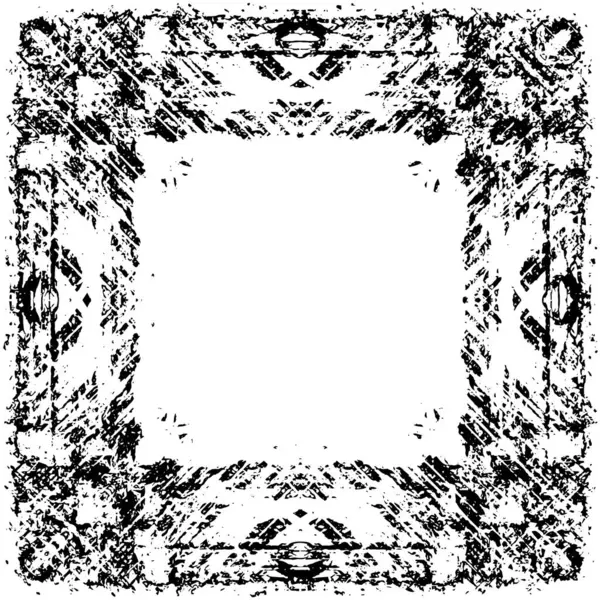 Siyah beyaz dokuda sıkıntılı arkaplan, soyut vektör çizimi