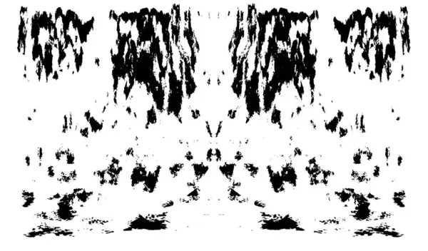 Siyah beyaz dokuda sıkıntılı arkaplan, soyut vektör çizimi