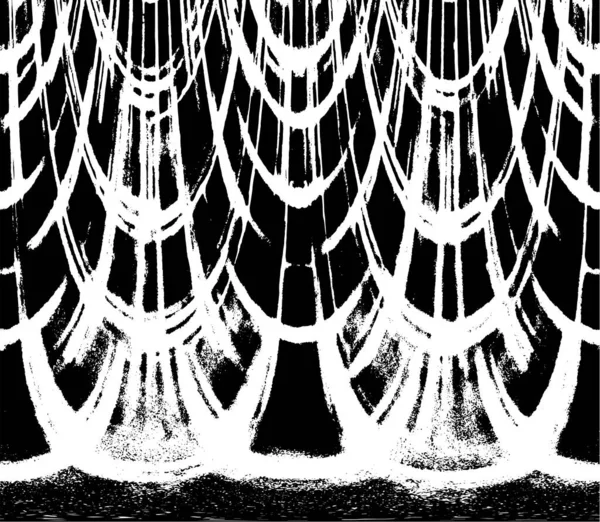 Grunge dikey olarak simetrik siyah beyaz doku. Tek renkli yıpranmış kaplama deseni. 