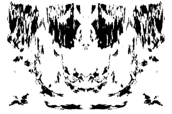 Siyah beyaz dokuda sıkıntılı arkaplan, soyut vektör çizimi