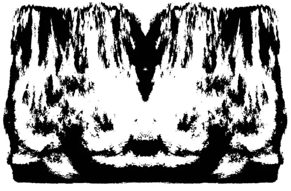 Siyah beyaz dokuda sıkıntılı arkaplan, soyut vektör çizimi