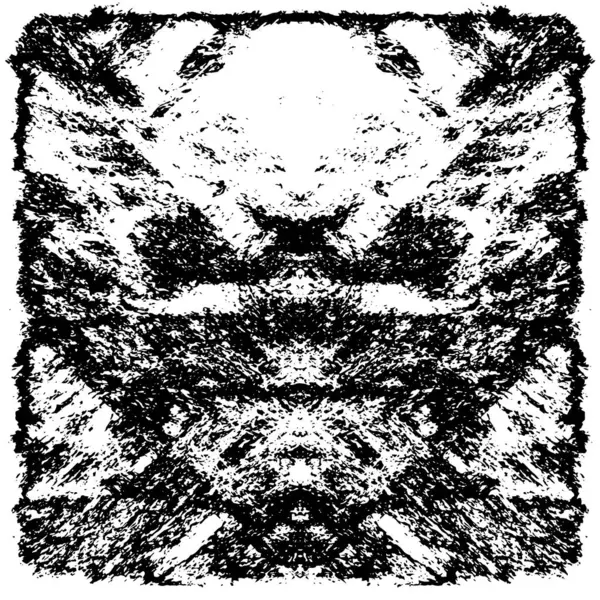Siyah beyaz dokuda sıkıntılı arkaplan, soyut vektör çizimi