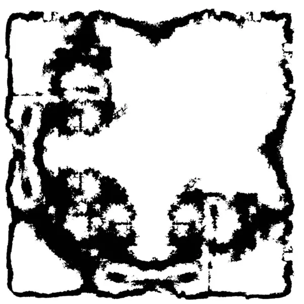 Siyah beyaz dokuda sıkıntılı arkaplan, soyut vektör çizimi